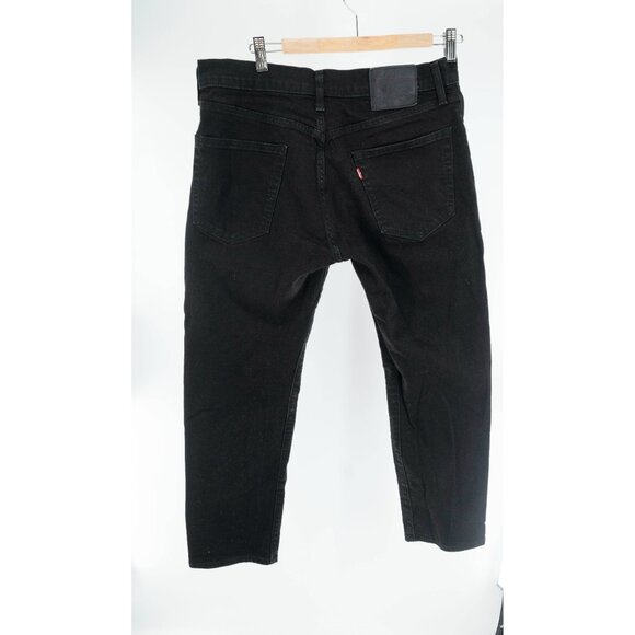 Levi's Men's 502 Taper Jeans Nightshine Black | w33 L30 - Picture 3 of 9